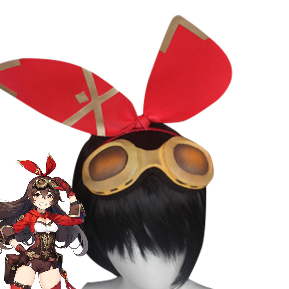 Genshin Impact Amber Headwear Cosplay Accessory Prop Prop - Tophatter Daily Deals